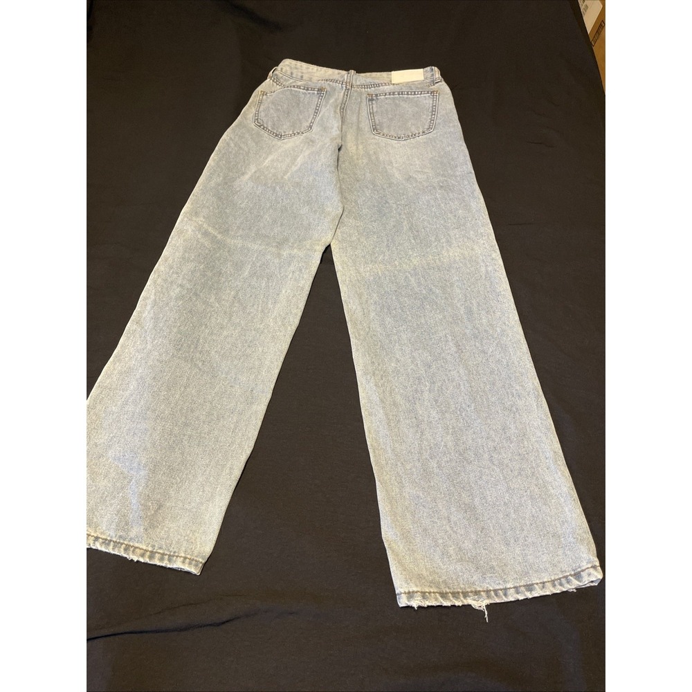 Ashley Mason Women Jeans Size  00/23 Light Blue Wide Legs - Picture 5 of 8